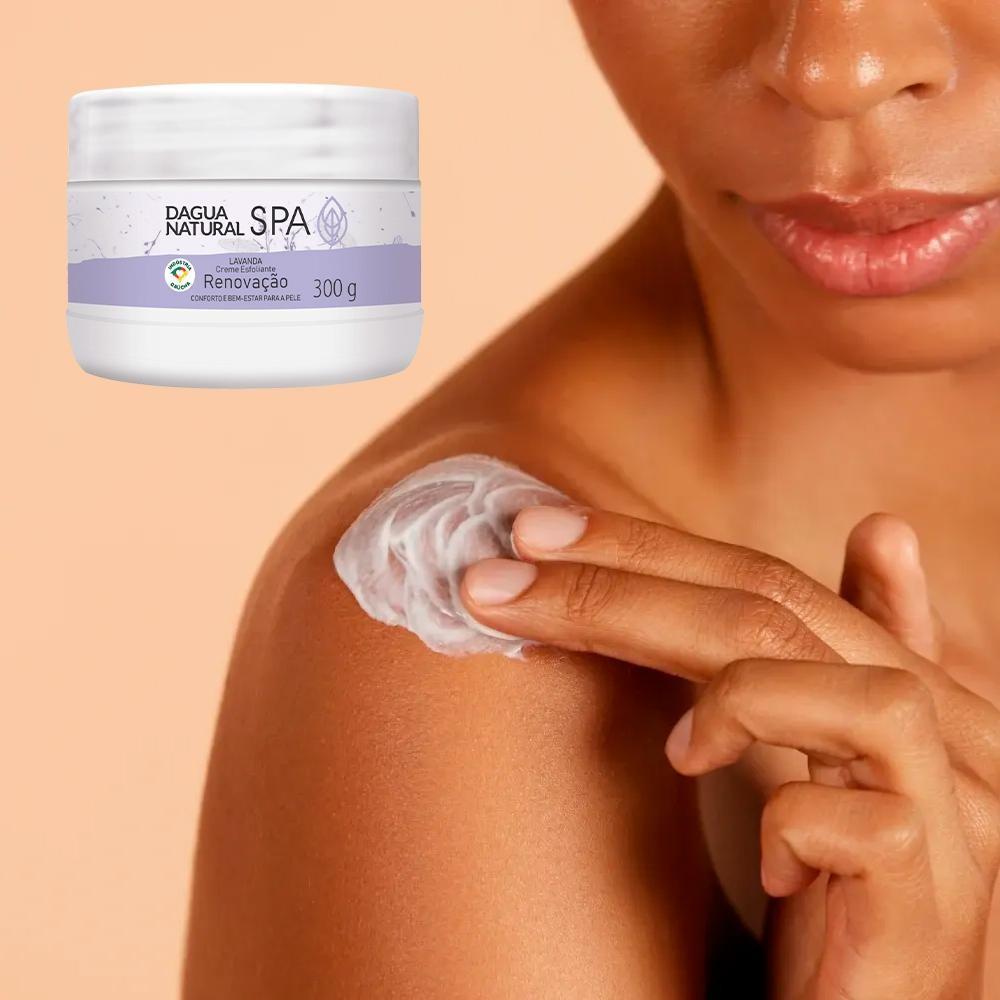 Creme Esfoliante Lavanda Spa Dagua Natural Renovação Remove Células Mortas Hidratação 300g