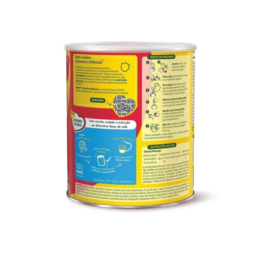 Kit 2 Fórmula Infantil Ninho Fases 1+ P.inf. 1 A 3 Anos 800g