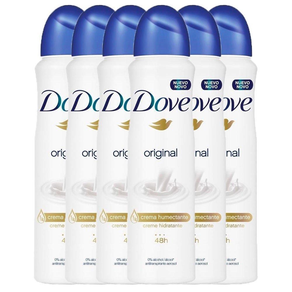 Desodorantes Dove Aerosol Women Original 150ml - Kit Com 6 Unidades