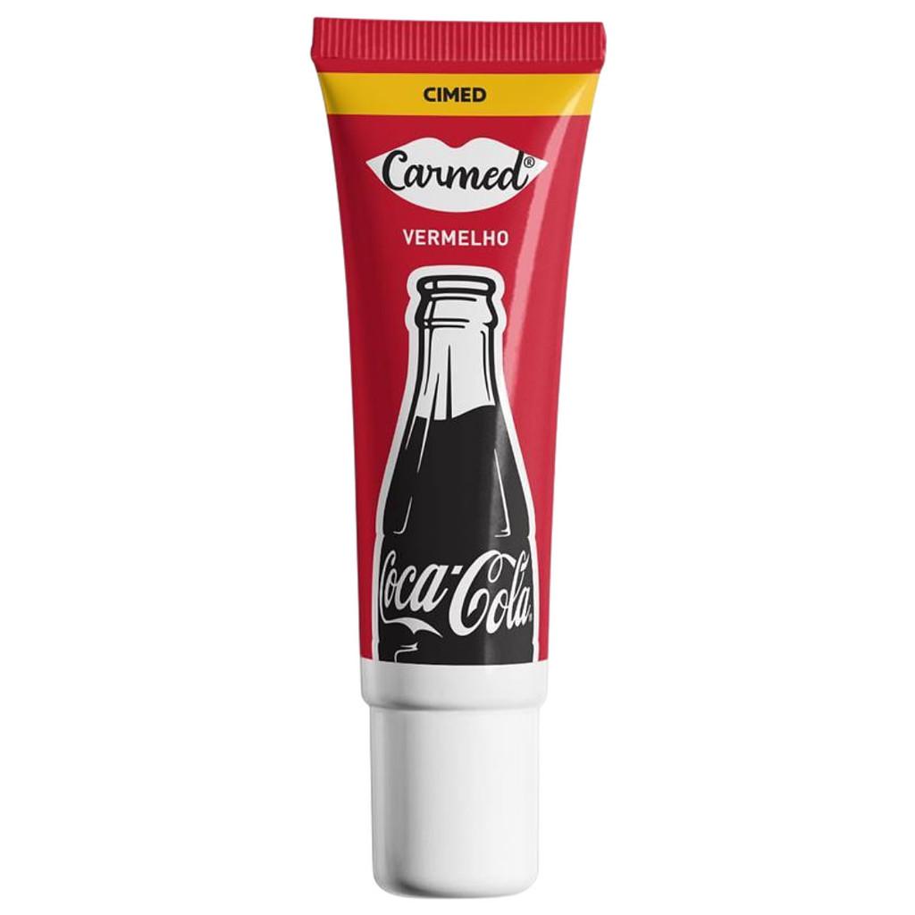 Hidratante Labial Carmed Coca-cola Vermelho 10g