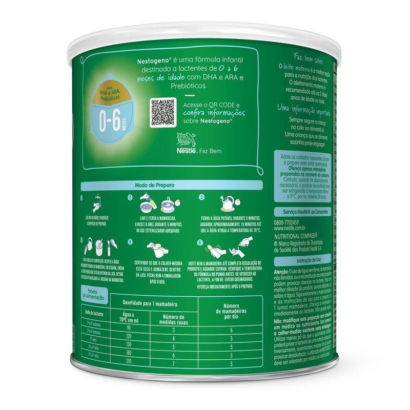 Fórmula Infantil Nestogeno 0 A 6 Meses 400g