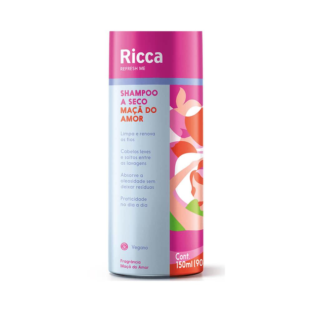 Shampoo A Seco Ricca Maçã Do Amor 150ml