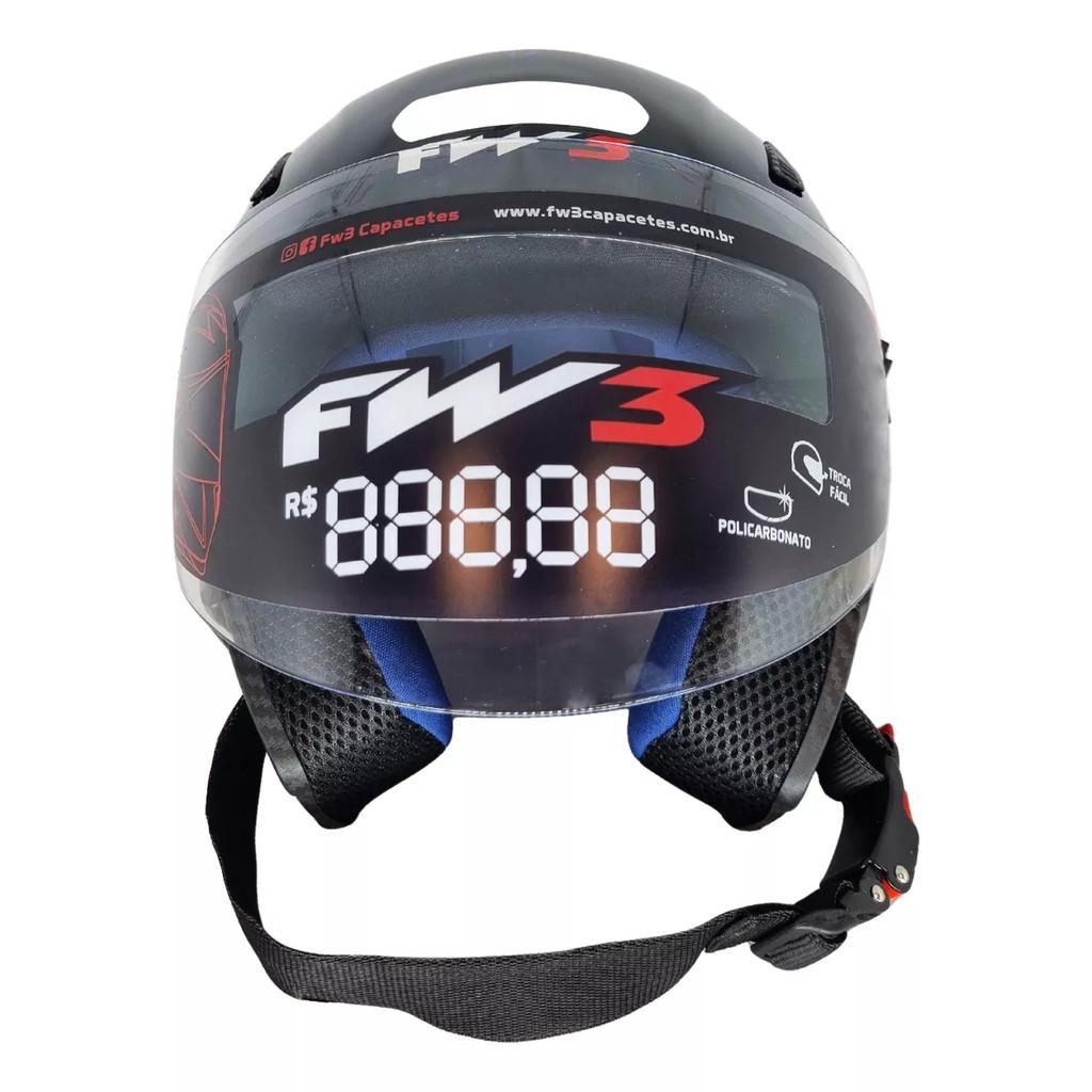 Capacete FW3 X Open Eagle Aberto