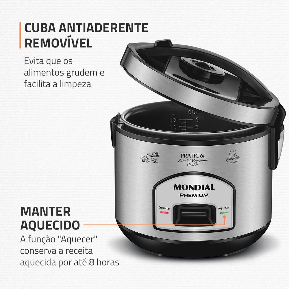 Panela Elétrica Mondial Pratic 6I Pe-43-6x