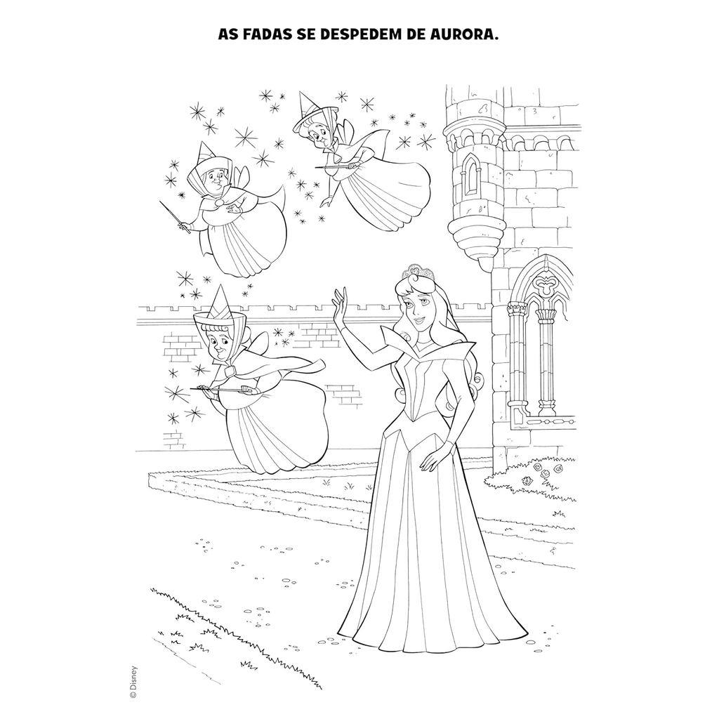 Colorir Com Atividades Educativas Disney A Bela Adormecida