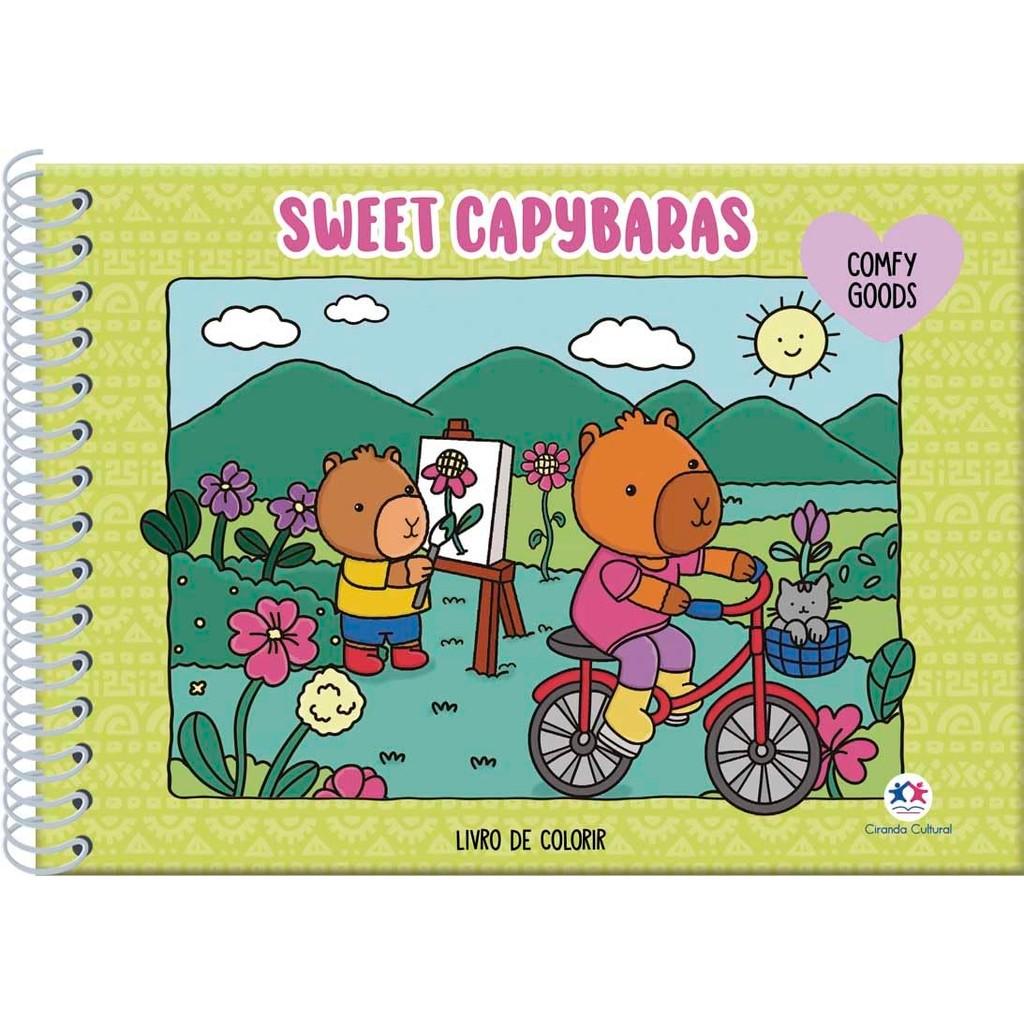 Sweet Capybaras Livro De Colorir