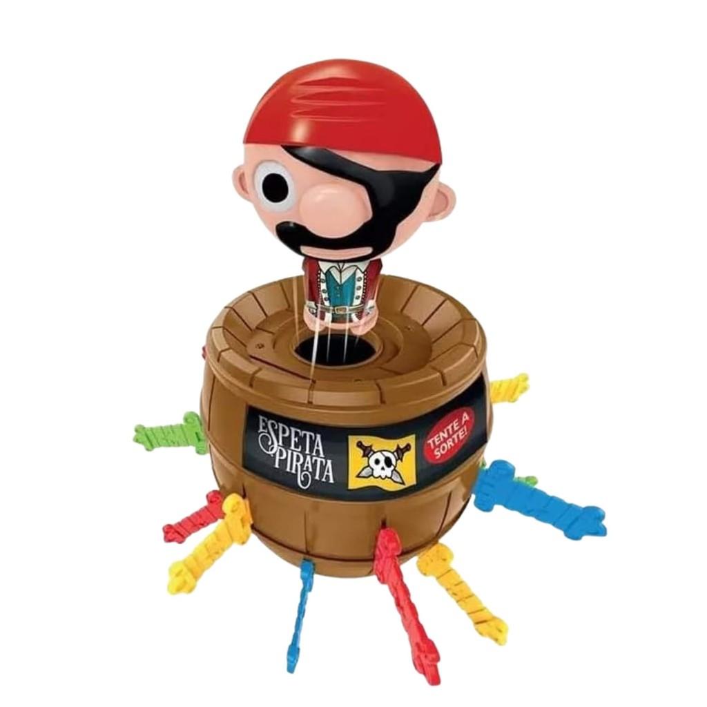 Jogo Infantil Espeta Pirata +4 Anos Braskit Brinquedo Educativo Criança Presente Unissex