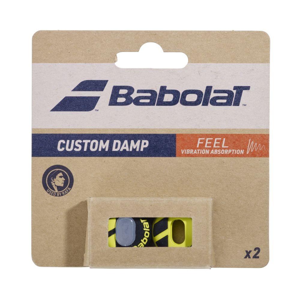Antivibrador Babolat Custom Damp Com 2 Unidades Preto E Amarelo