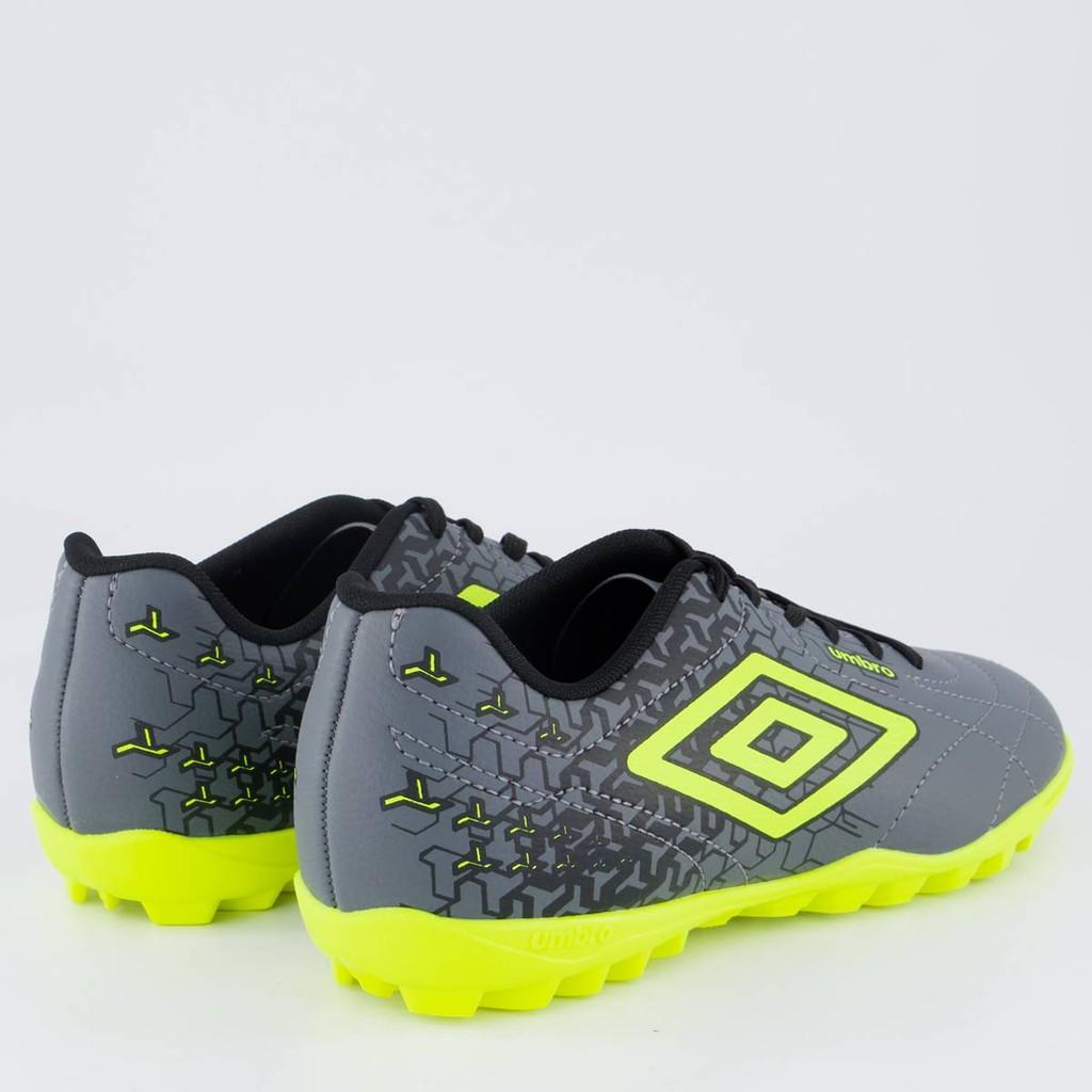 Chuteira Umbro Class Neo Society Cinza E Verde