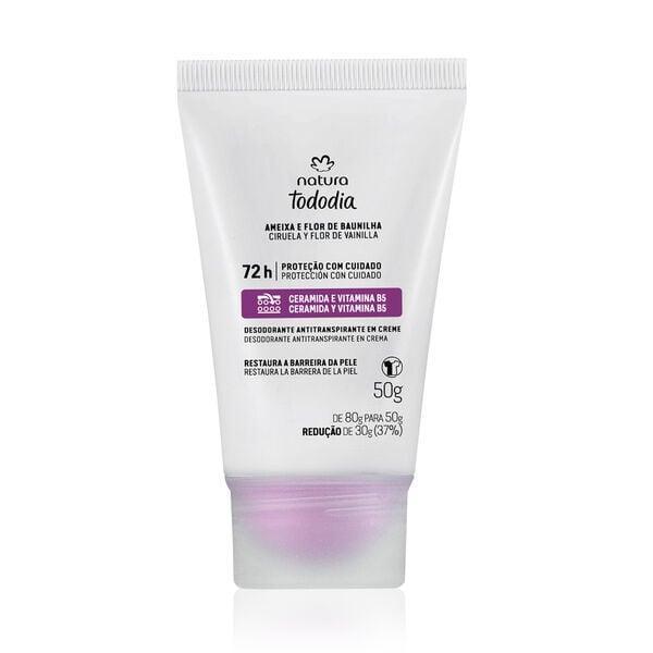 Desodorante Antitranspirante Em Creme Tododia Ameixa E Flor De Baunilha
