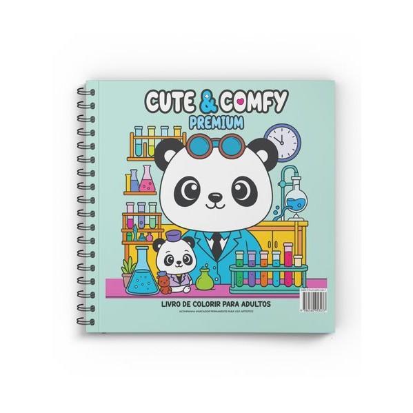 Cute Comfy Coloring Book For Adults - Premium - Livro De Colorir Adulto