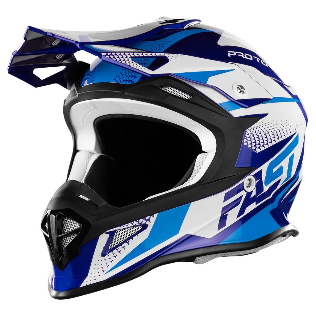 Capacete Trilha Motocross Off Road Fast Tech + Oculos Blast