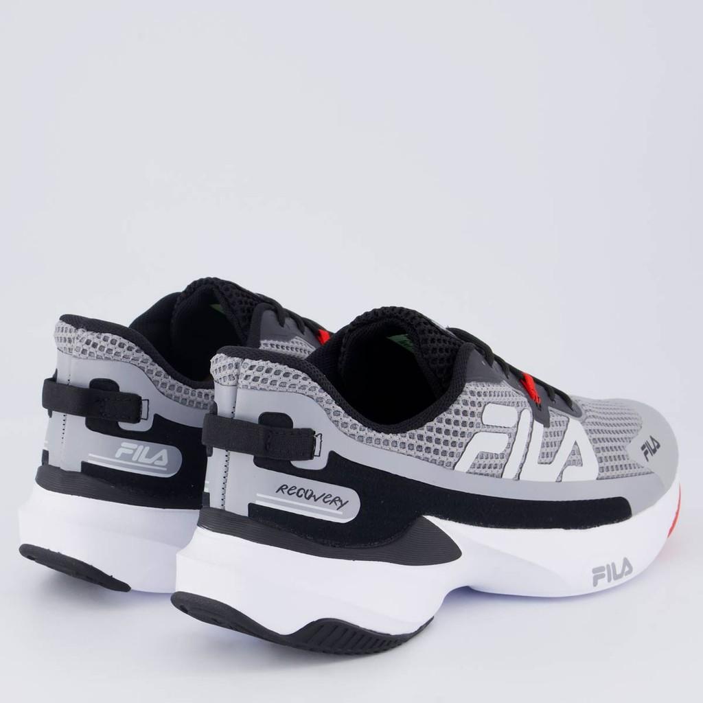 Tênis Fila Recovery Cinza E Preto