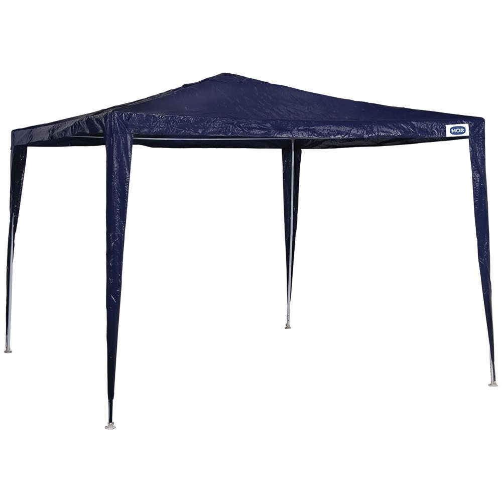 Tenda Gazebo Desmontável 3x3m Barraca Rafia Azul Mor