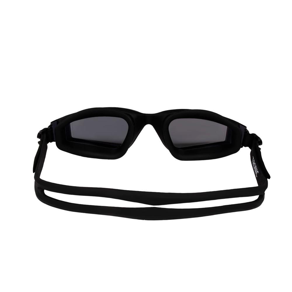 Óculos De Natação Tronic Adulto Design One Piece Lentes Curvas Espelhadas Speedo Preto Fumê