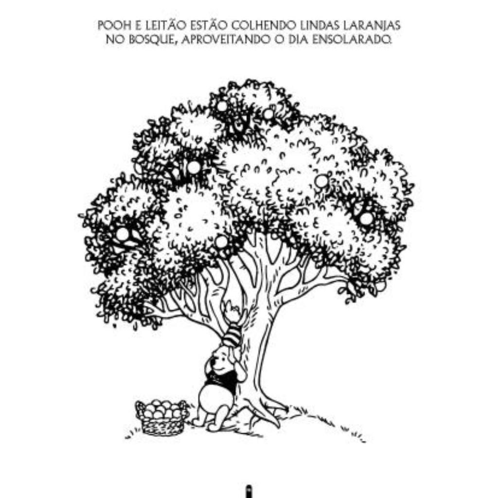 Livro Disney Colorir E Aprender - Ursinho Pooh