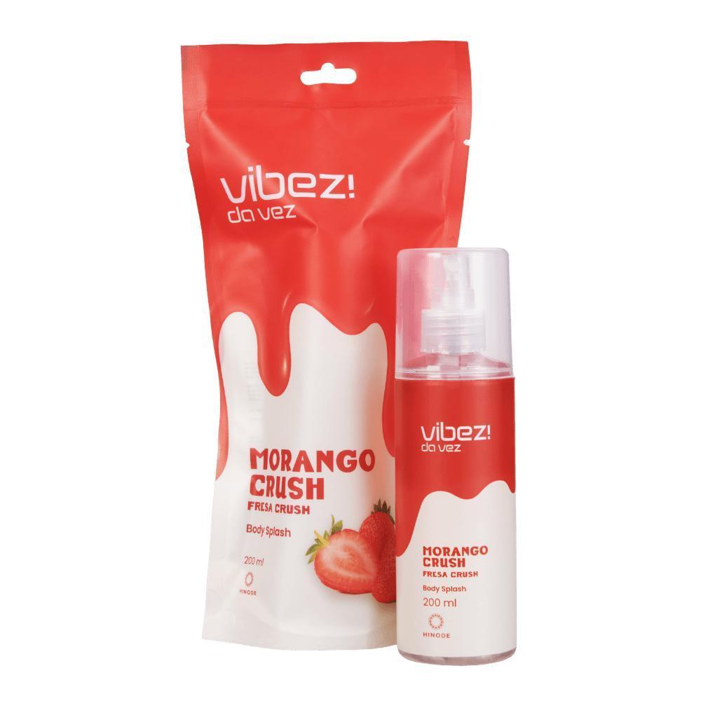Kit 2 Body Splash Vibez Da Vez Morango Crush