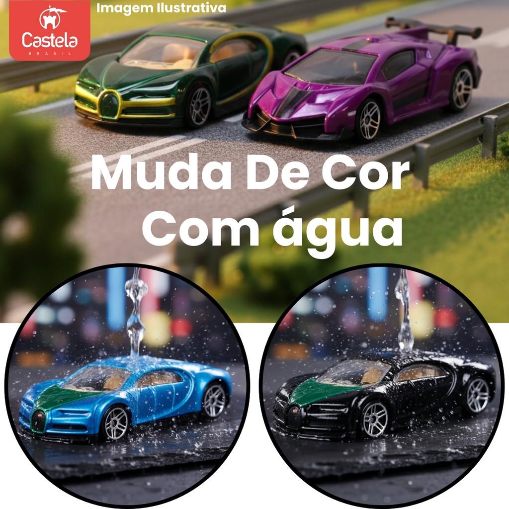 Pack 4 Carrinhos Miniatura Die Cast Color Shifter - Castela