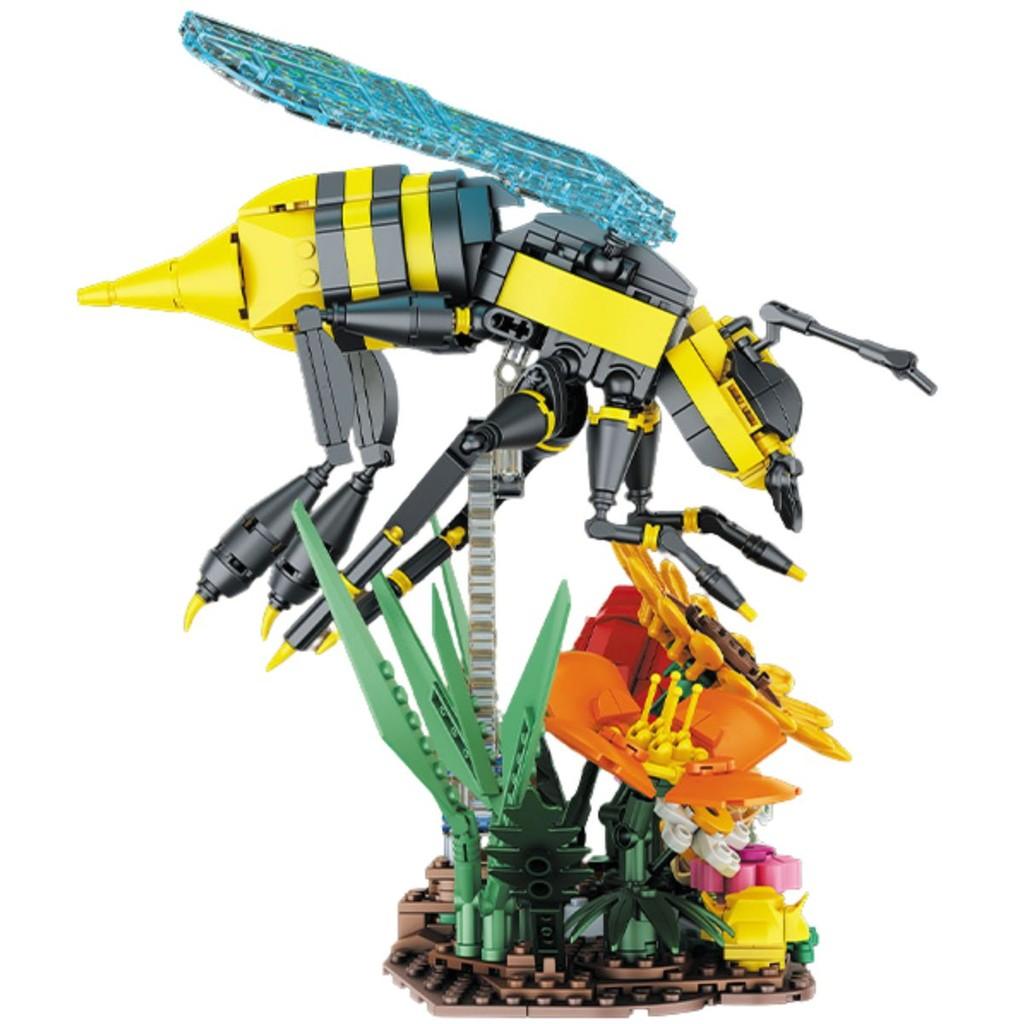Blocos De Montar Insetos Flores E Abelha 750 Peças - Castela
