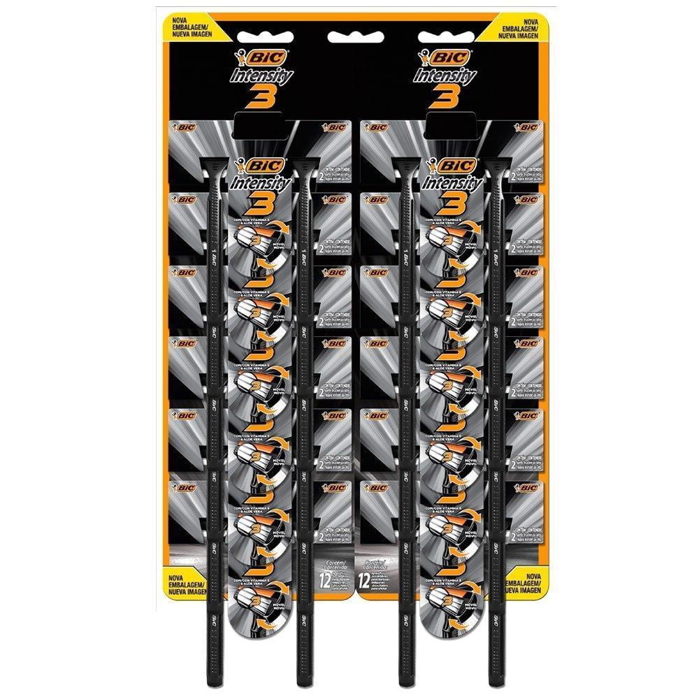 Aparelho Bic Intensity 3 12 Embalagens Com 2 Unidades