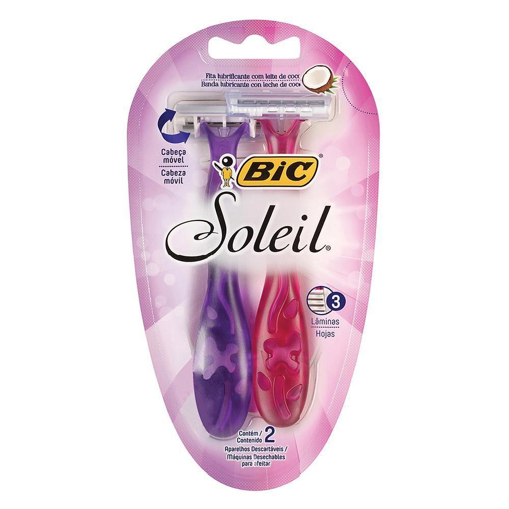 Aparelho Depilatorio Bic Soleil Leite De Coco 2 Unidades