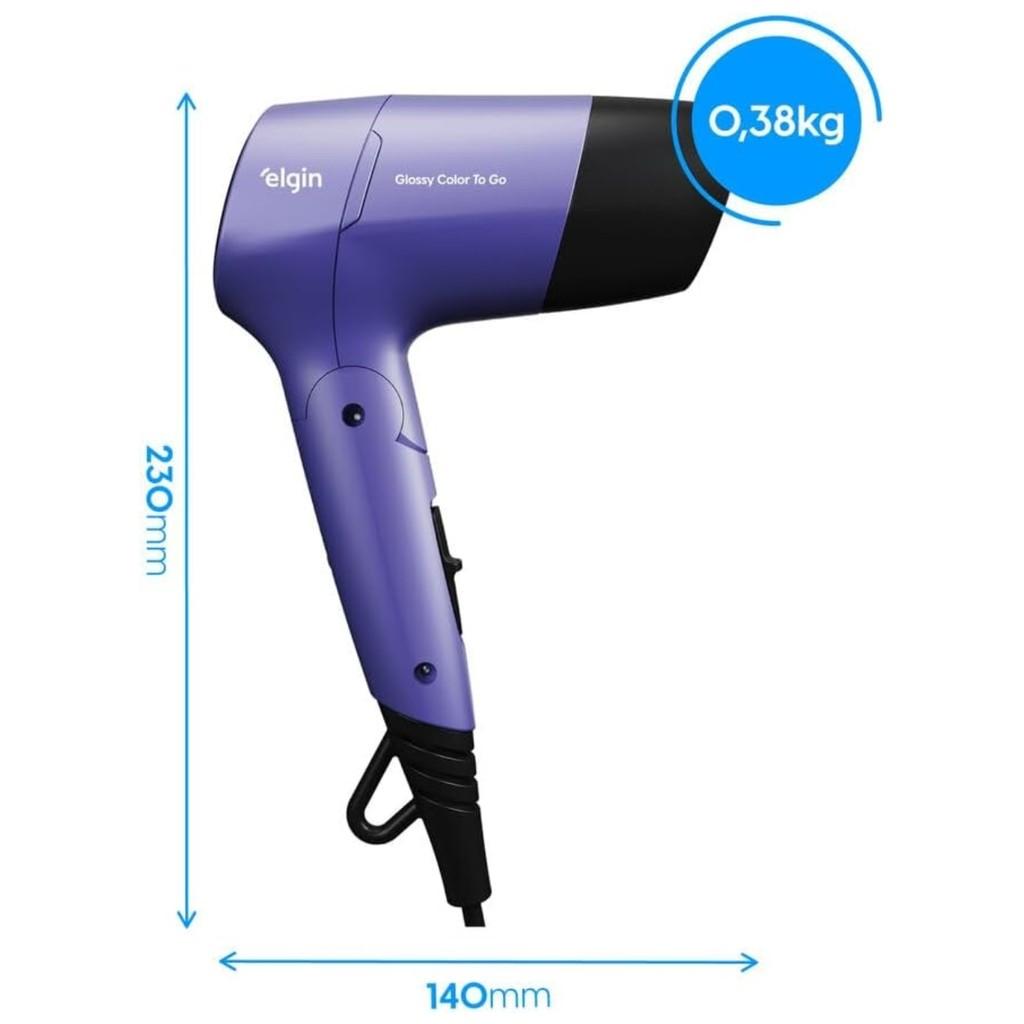 Secador Glossy Color To Go Bivolt 1200w Elgin