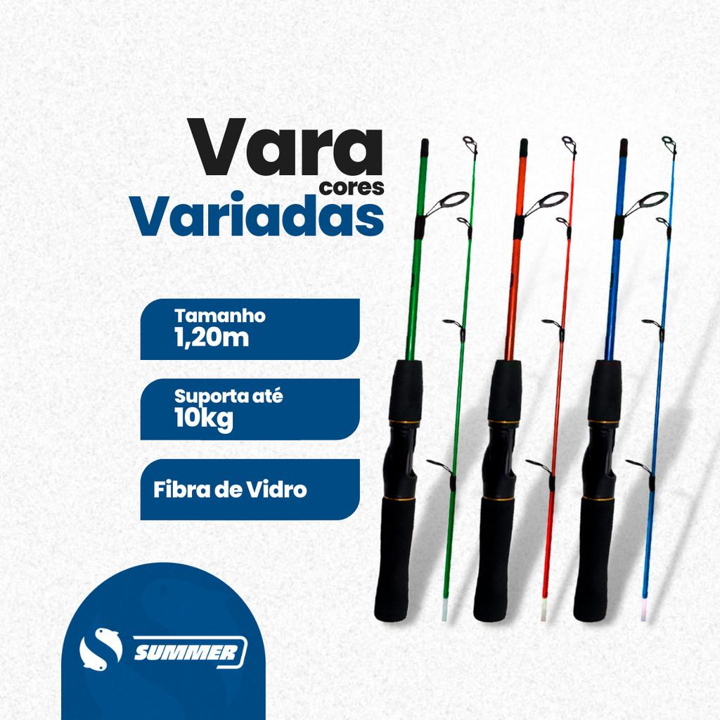 Kit De Pesca Completo Vara 10 Kg Molinete Maleta