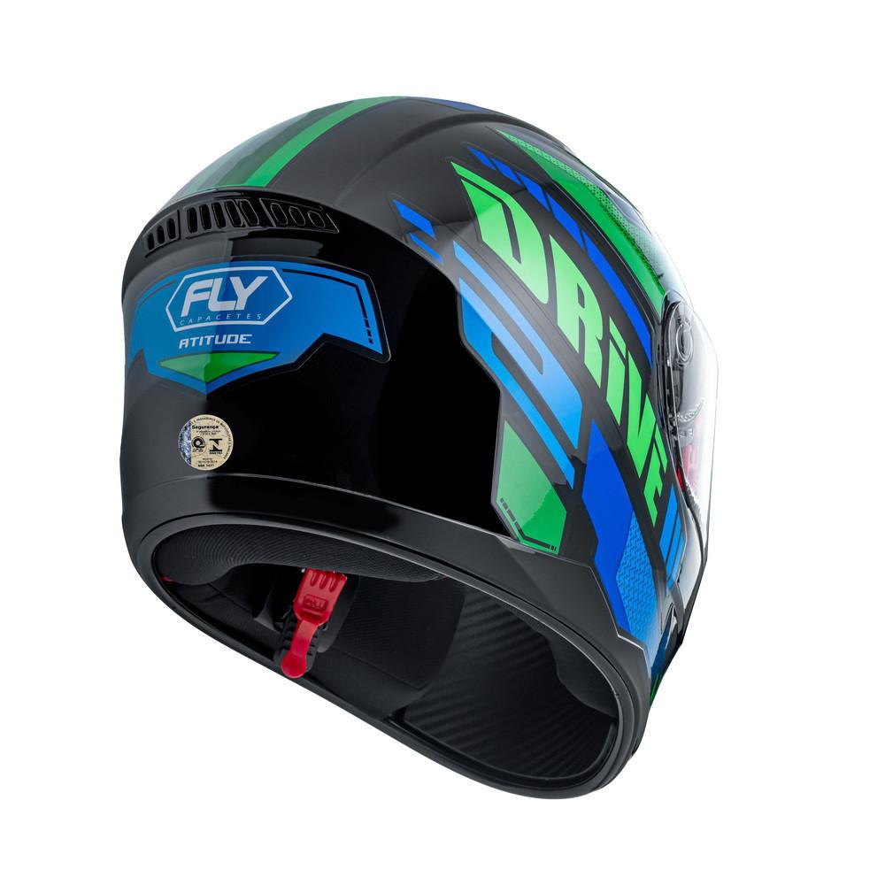Capacete Drive 2 Hg Atitude E Viseira Fumê Fly