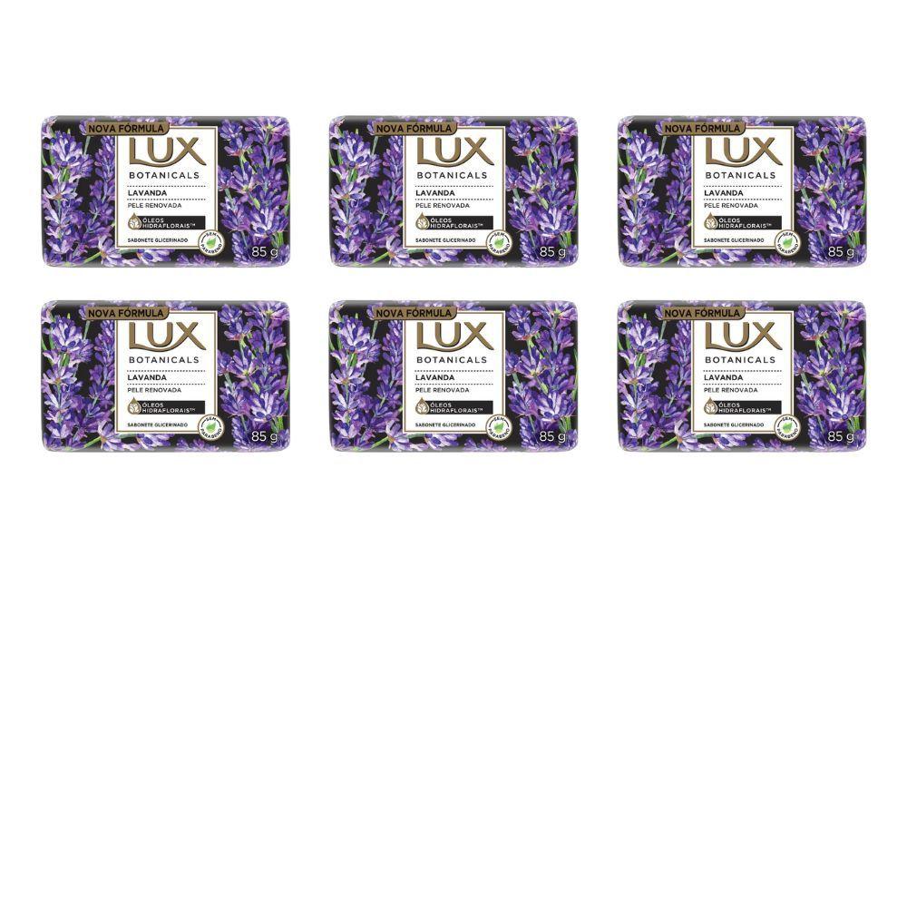 Kit 6 Sabonete Em Barra Lux Botanicals Lavanda 85g