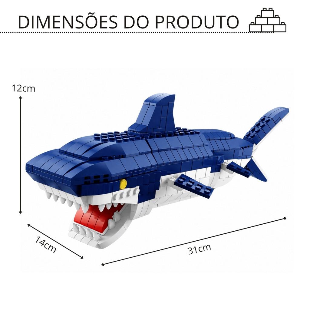 Blocos De Montar Kit Animais Marinhos 1000 Peças 6 Em 1 - Castela