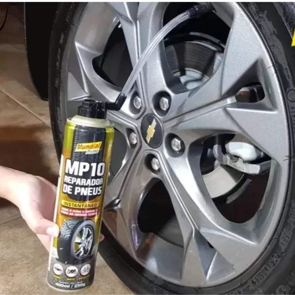 3 Reparador Pneu Furados Spray Instantâneo 400ml Veda Furo Enche Bicicleta Carro Moto Bike Inflador