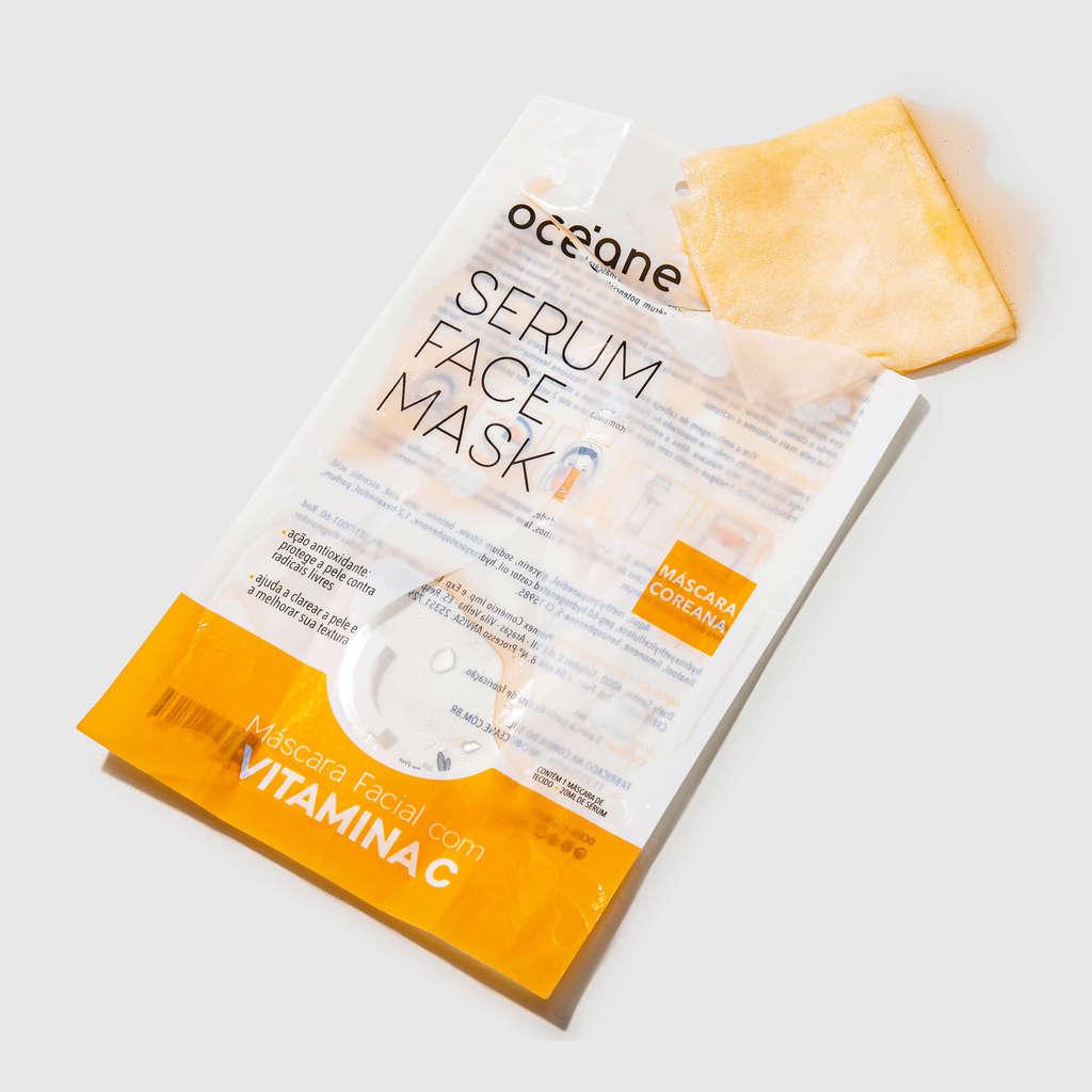 Kit Máscara Facial De Sérum Com Vitamina C (2 Produtos)