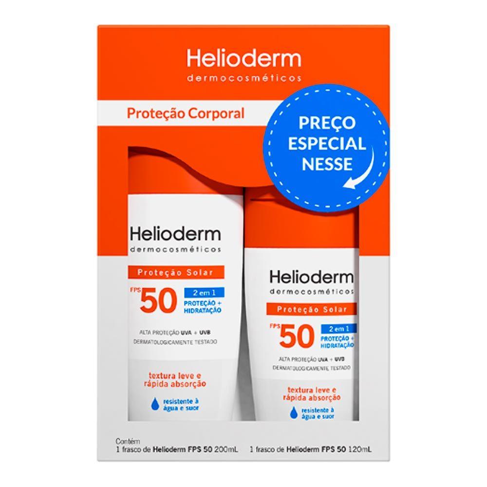 Helioderm Suncare Protetor Solar Fps50 Kley Hertz Suncare 200ml+120ml