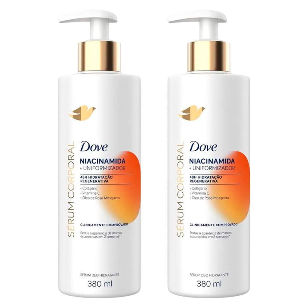 Kit Sérum Hidratante Corporal Dove Niacinamida + Uniformizador 380ml - 2 Unidades
