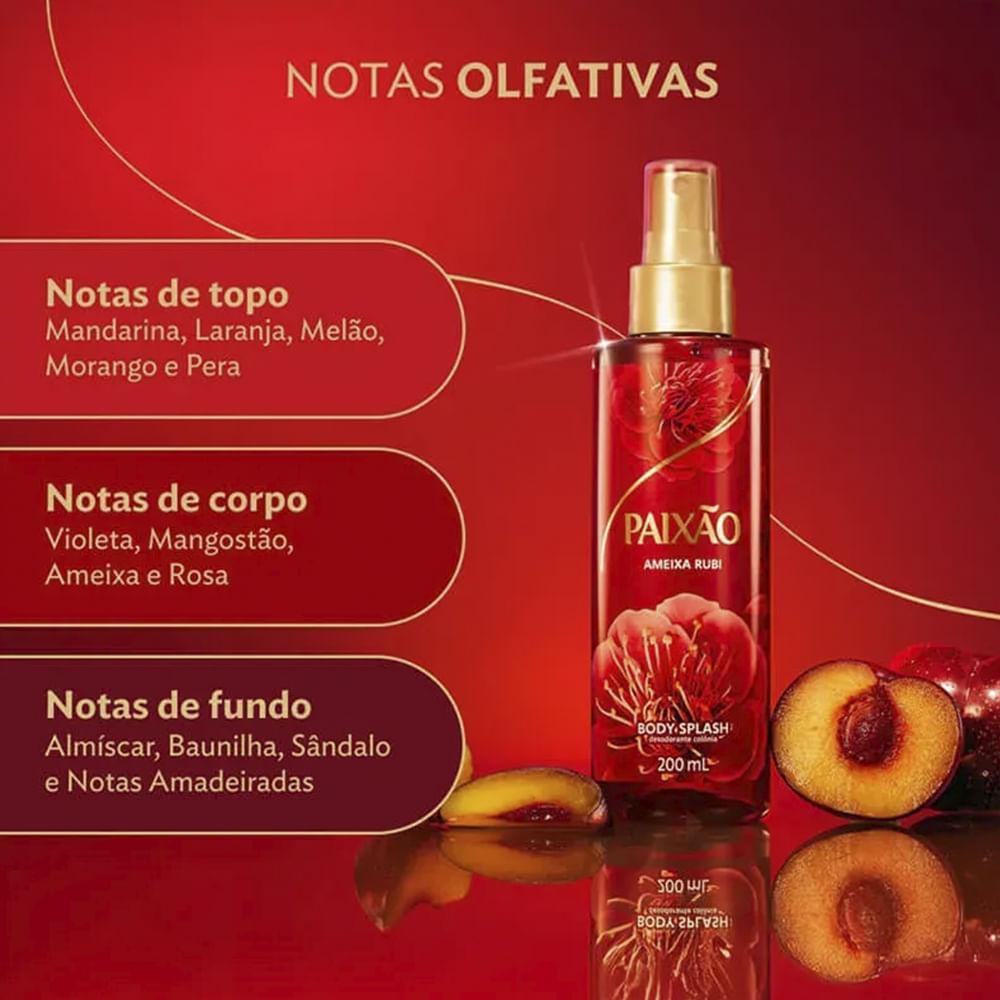 Body Splash Paixão Tentadora Ameixa Rubi 200ml