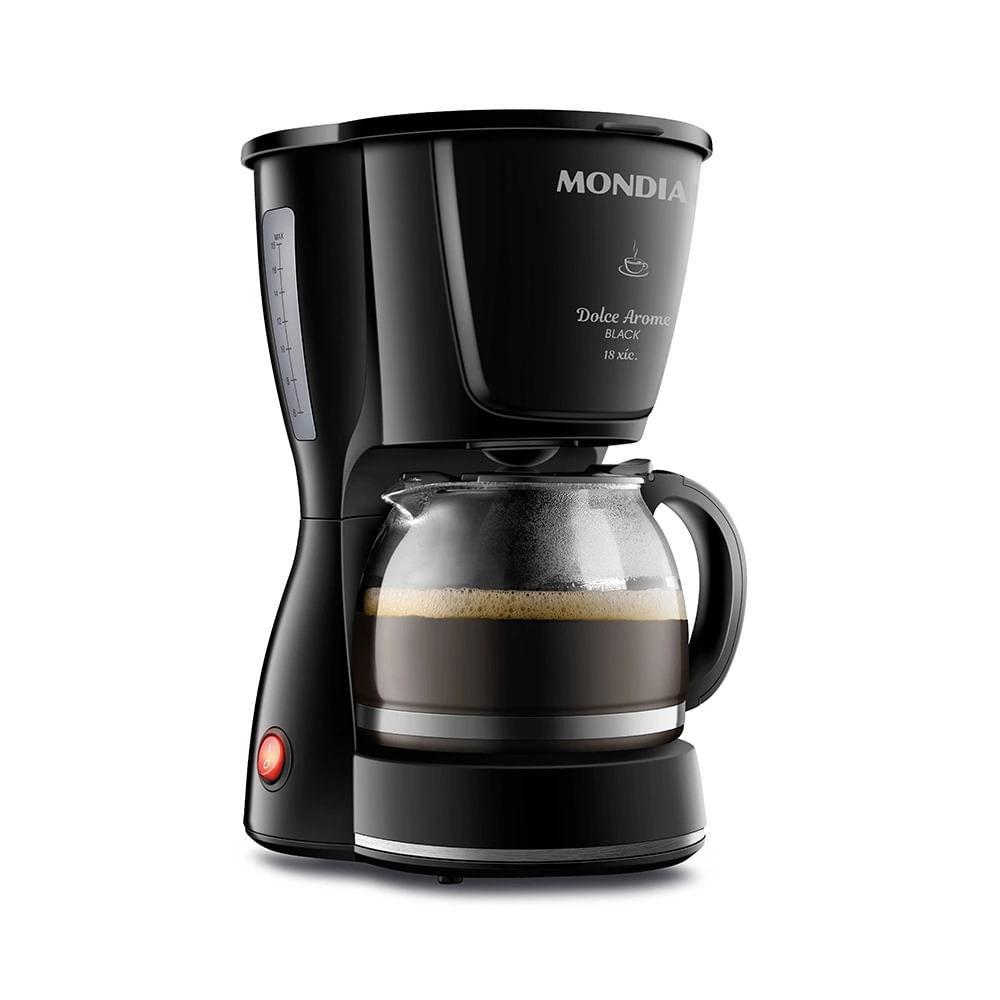 Cafeteira Elétrica Mondial Dolce Arome Preta 18 Xícaras - 127V