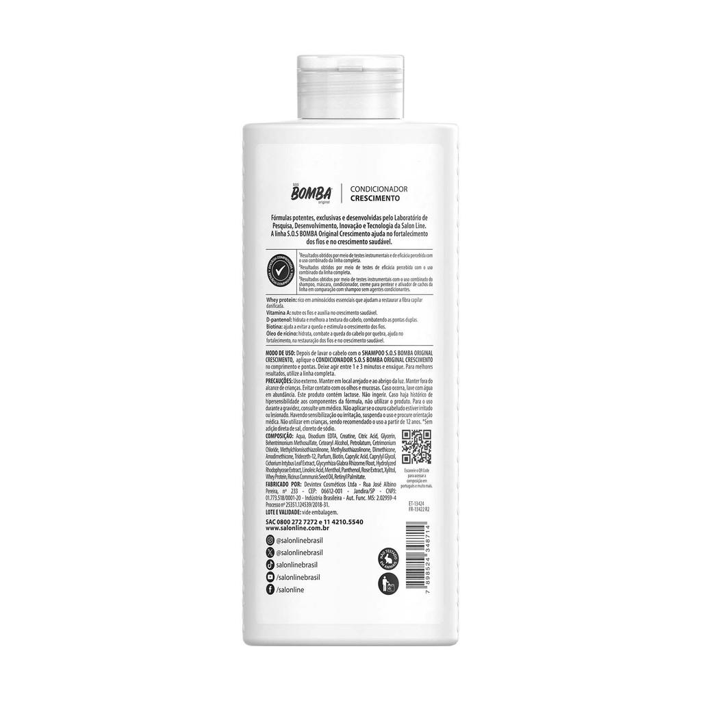 Condicionador Sos Bomba Original Salon Line 500ml
