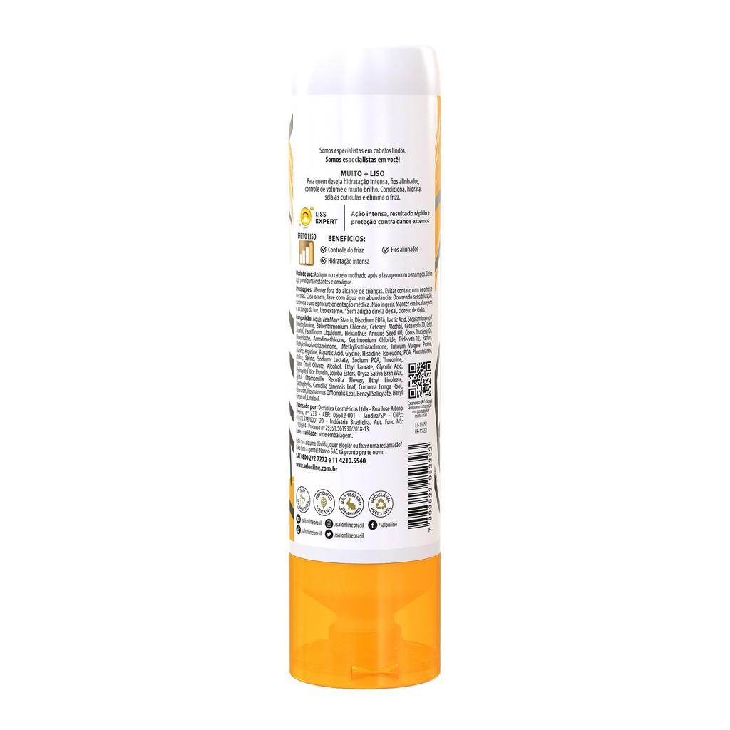 Kit Meu Liso Muito+liso Shampoo + Condicionador + Máscara De Hidratação Salon Line
