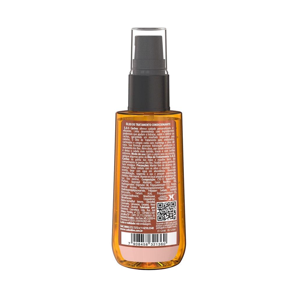 Kit Gelatina #todecacho Super Definição + Óleo Sos Cachos Óleo De Coco