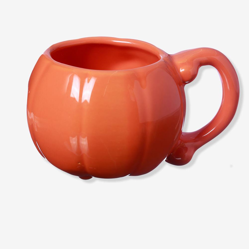 Caneca Formato Abóbora Hallowen - Zonacriativa