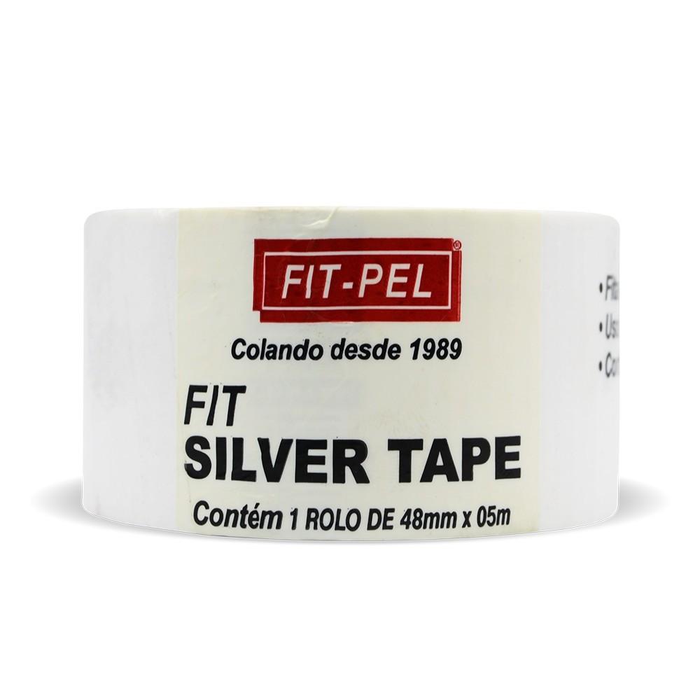 Fita Adesiva 48 Mm X 5 Metros Silver Tape Fit-pel