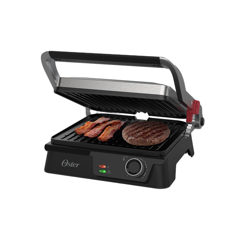 Grill Elétrico Multiuso Inox Oster 2 Em 1