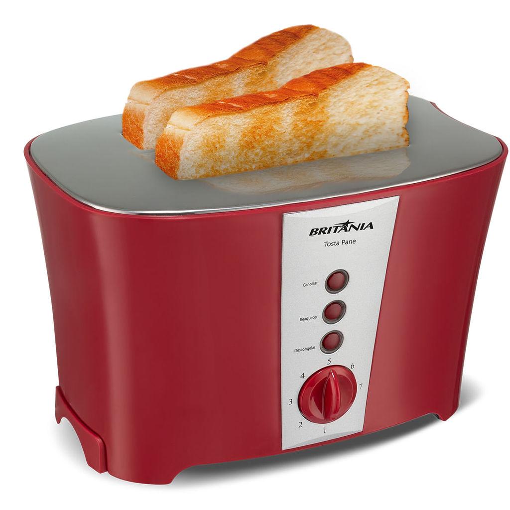 Torradeira Britânia Tosta Pane 3 Em 1 Inox 7 Níveis 850W