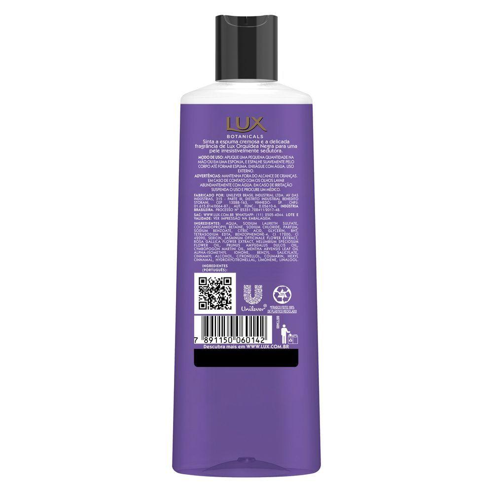 Sabonete Liquido Corporal Lux Botanicals Orquídea Negra 250ml