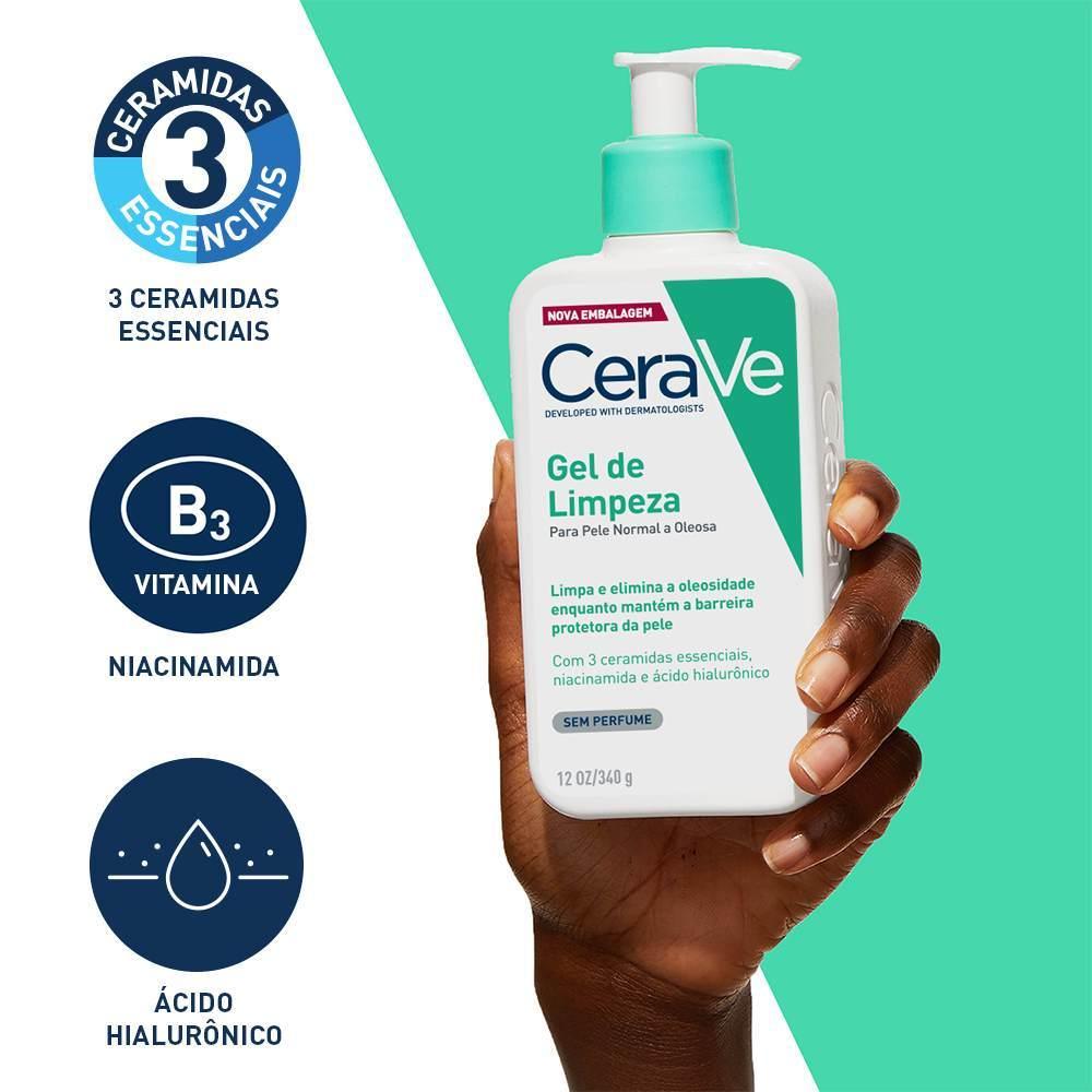Gel De Limpeza Cerave Para Pele Normal A Oleosa