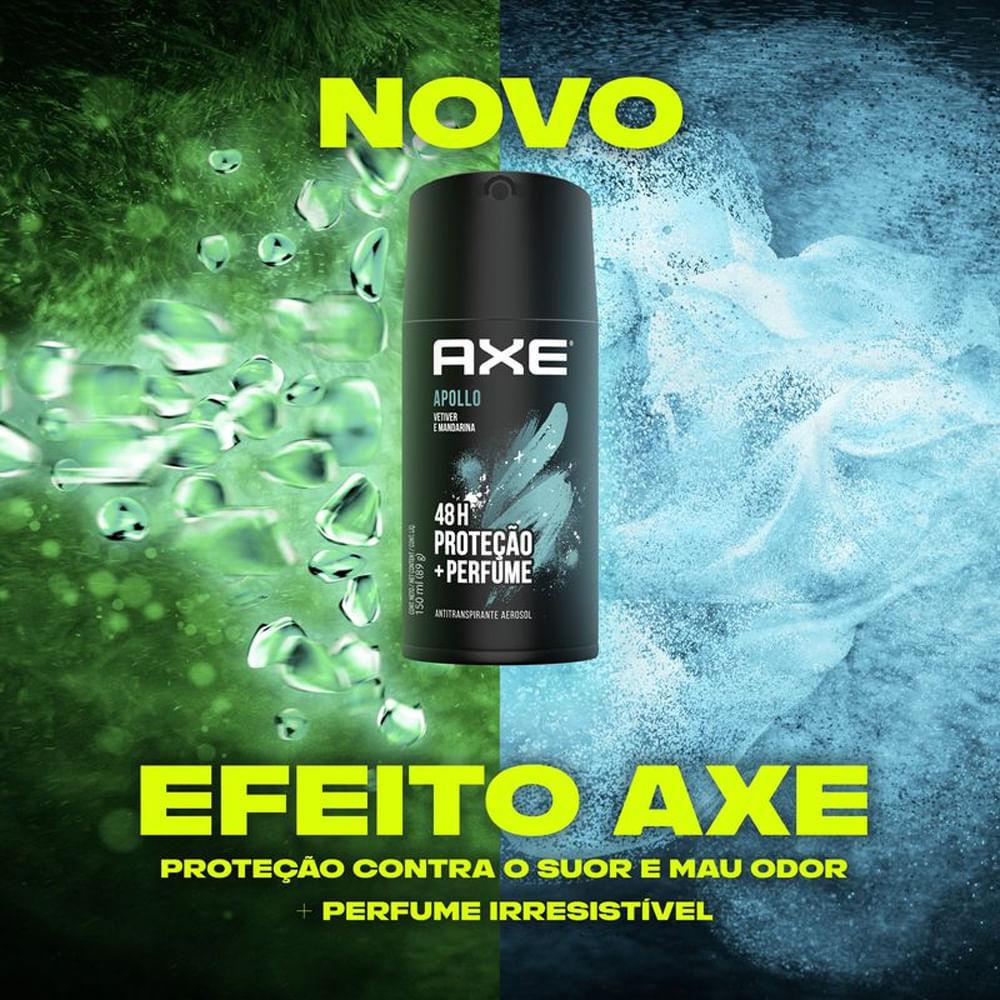 Kit Desodorante Antitranspirante Aerosol Axe Apollo 150ml - 4 Unidades