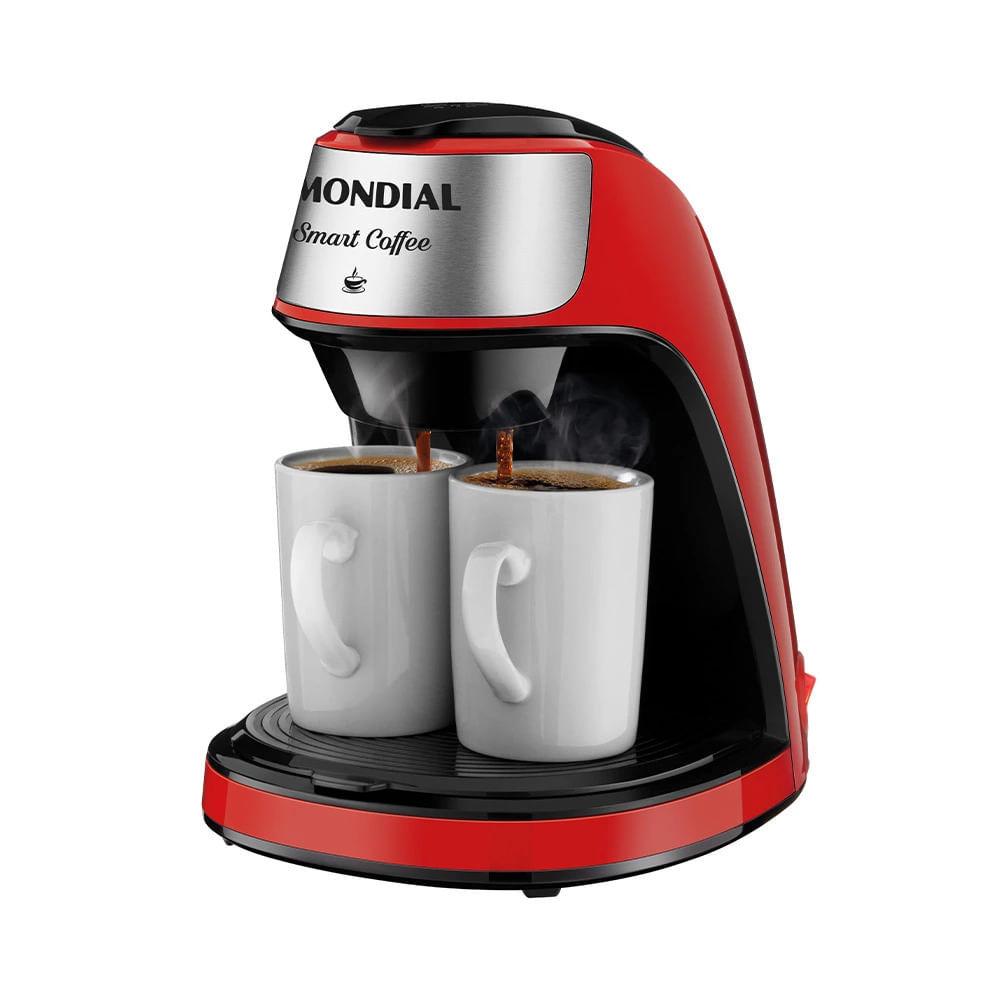 Cafeteira Elétrica Mondial Smart Coffee C-42-2x-b Com 2 Xícaras Vermelha - 220V