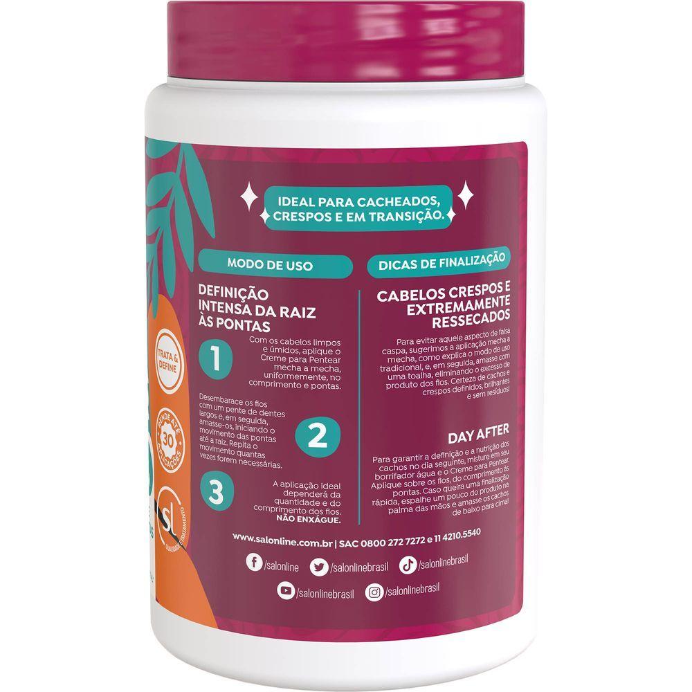 Creme Para Pentear Salon Line Definição Antifrizz 1kg