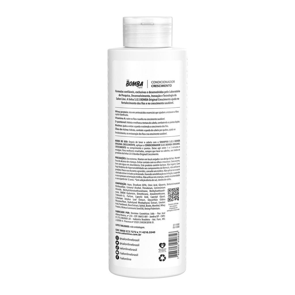 Kit Sos Bomba Original Shampoo + Condicionador + Creme De Pentear 300ml