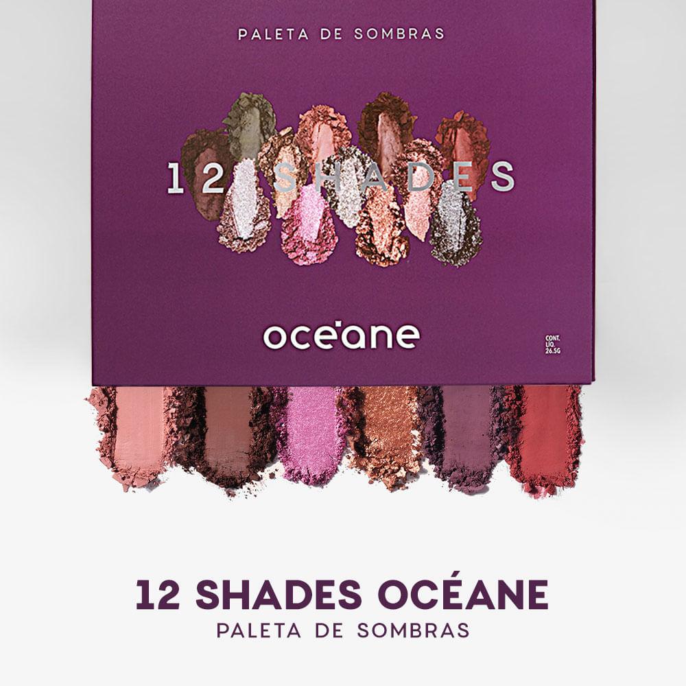 Kit Paleta De Sombras 9 Shades + Paleta De Sombras 12 Shades Océane Purple (2 Produtos)